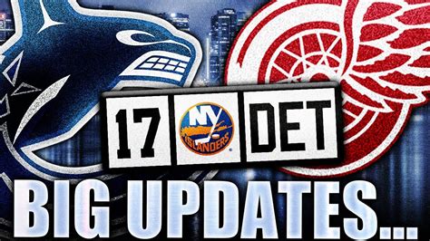 RED WINGS CANUCKS ISLANDERS UPDATE ON DRAFT PICK 2023 NHL Top