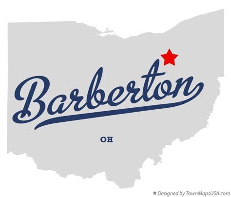 Map of Barberton, OH, Ohio