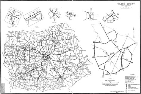 1949 Road Map of Wilson County, North Carolina