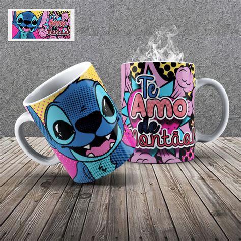 Caneca Lilo E Stitch Porcelana Importada Tipo Aaa Elo