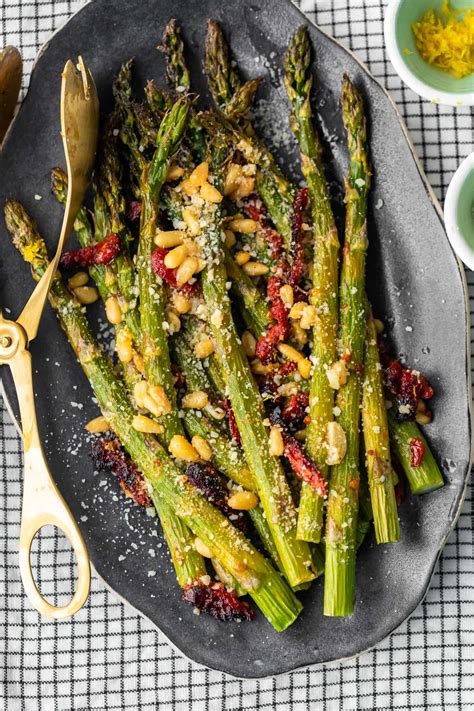 Oven Roasted Asparagus With Sun Dried Tomatoes Video