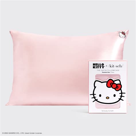Kitsch x Hello Kitty Satin Pillowcase in Pink Hello Kitty Face – KITSCH