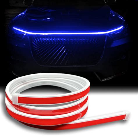 Amazon Silverholder Dynamic Blue Car Hood Light Strip Inches