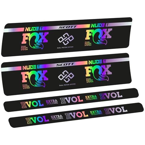 Pegatinas Para Amortiguador Fox Nude T Evol En Vinilo Adhesivo Stickers Graphics Calcas Adesivi