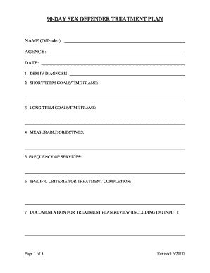 Fillable Online Txs Uscourts Day Sex Offender Treatment Plan Fax Email Print Pdffiller