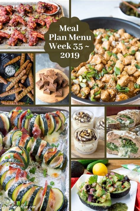 Low Carb Keto Meal Plan Menu Week 35 Sugar Free Mom