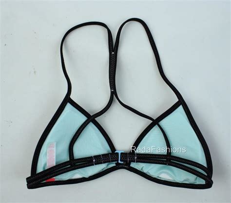 Victoria S Secret Beach Sexy Surf Teeny Triangle Bikini String Stitched Swim Top EBay