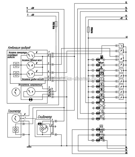 Схема электрооборудования паз