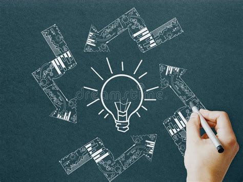 knowledge  finance concept stock photo image  chart drawn