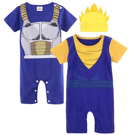 3psc Newborn Baby Boy Vegeta And Vegetto Costume With Hat Infant Party