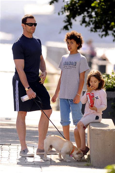 Hugh Jackman and His Kids Spend Fathers Day at the Park - Hugh Jackman