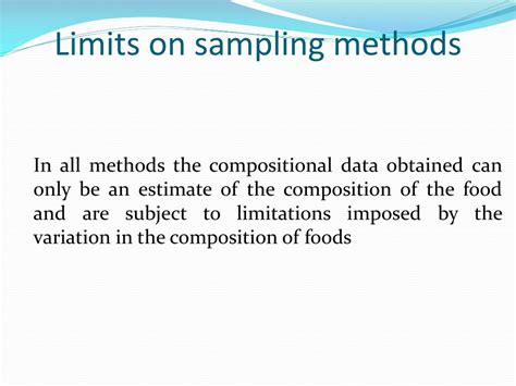 Ppt Sampling Of Foods For Analysis Powerpoint Presentation Free Download Id1831604