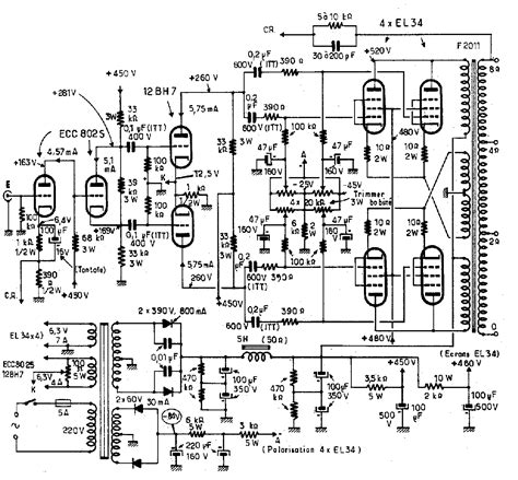 Schematic Diagram El34 Se Tube Amplifier Single Ended Amplif