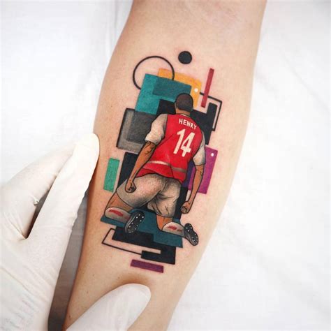 Thierry Henry Tattoo Located On The Inner Forearm