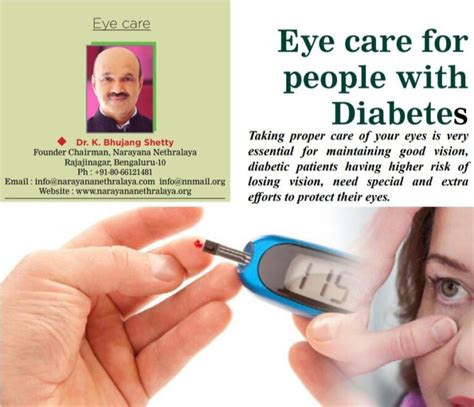 Eye Care For People With Diabetes Health Vision