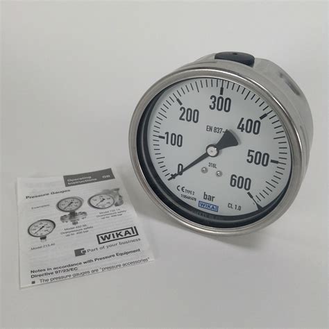 Wika Pressure Gauge Manometer To Bar G B New Nfp