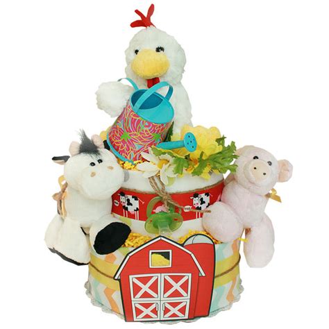 Red Barn Farm Diaper Cake Diaper Cakes Mall