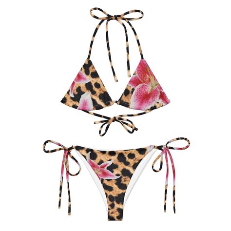 Cheetah Print Bikini Etsy