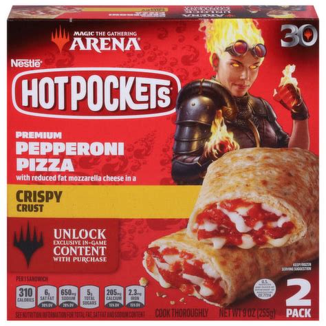 Hot Pockets Pizza Pepperoni Pizza Crispy Crust Premium 2 Pack Super 1 Foods