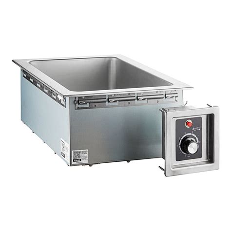 Avantco TM 12H Top Mount Drop In Full Size Hot Food Well With Round Inside Corners And Drain