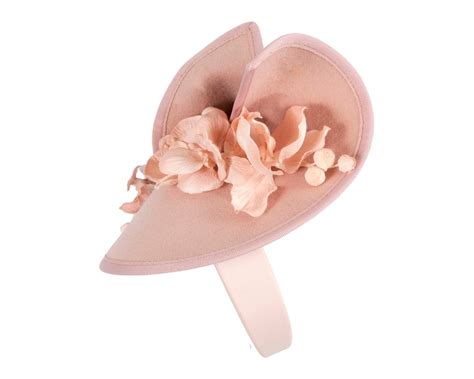 Nude Winter Felt Fascinator With Orchid Online In Australia Hats From Oz F Nu