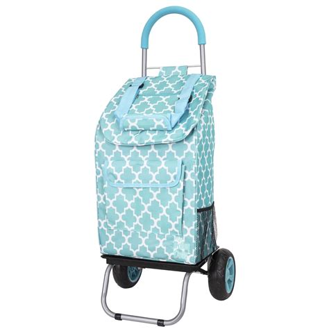 Dbest Products Trolley Dolly Black Shopping Grocery Foldable Cart