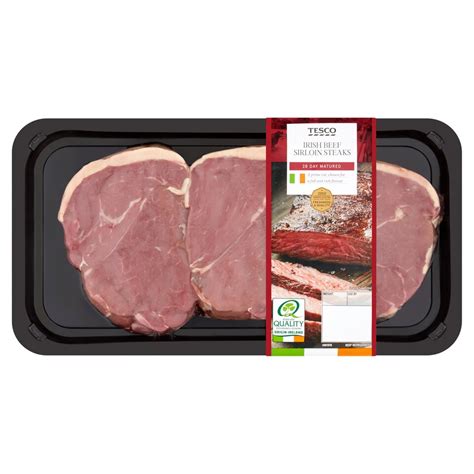 Tesco Irish Sirloin Steak 832g Tesco Groceries