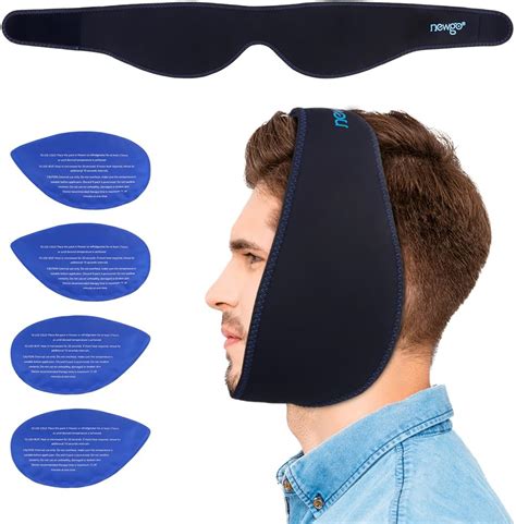 Newgo Face Ice Pack For Jaw Pain Hot Cold Compress Jaw Ice Pack For Wisdom Teeth Pain Relief