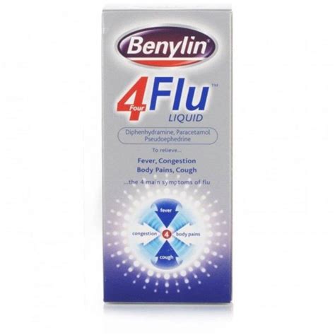Benylin 4 Flu Liquid 100ml Asset Pharmacy
