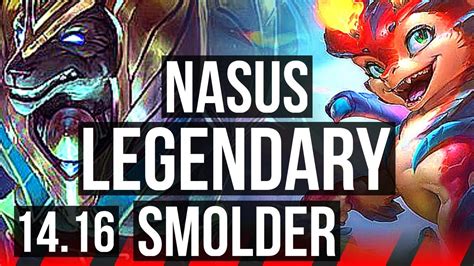 NASUS Vs SMOLDER TOP Legendary 500 Games EUW Master 14 16