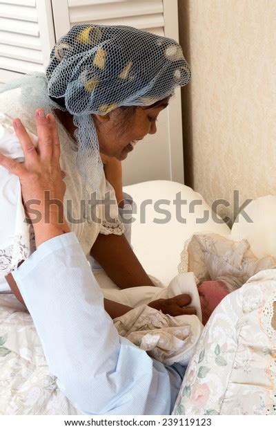 Mature Woman Smothering Her Husband Bed Stock Photo Edit Now 239119123