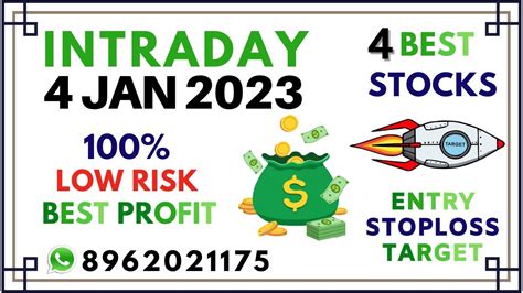 Best Intraday Stocks For Tomorrow 4 Jan 2023 Intraday Trading Stocks To