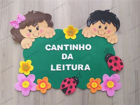 Cantinho da Leitura em Eva Crianças Sala de Aula Elo7