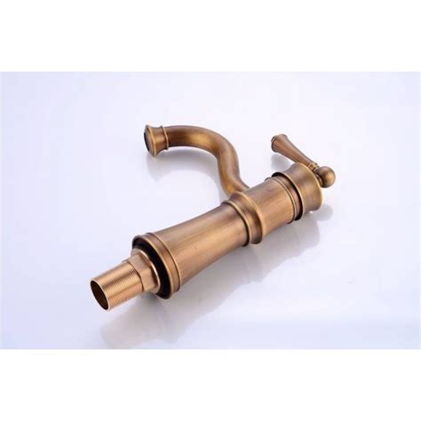 Luxury Basin Faucets Antique Copper Bathroom Faucet Mixer Vintage Hot And Cold Cock Wash Basin