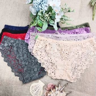 Bikini Soft Lace Panty Sexy Floral Lace See Trough Underwear Shopee Philippines