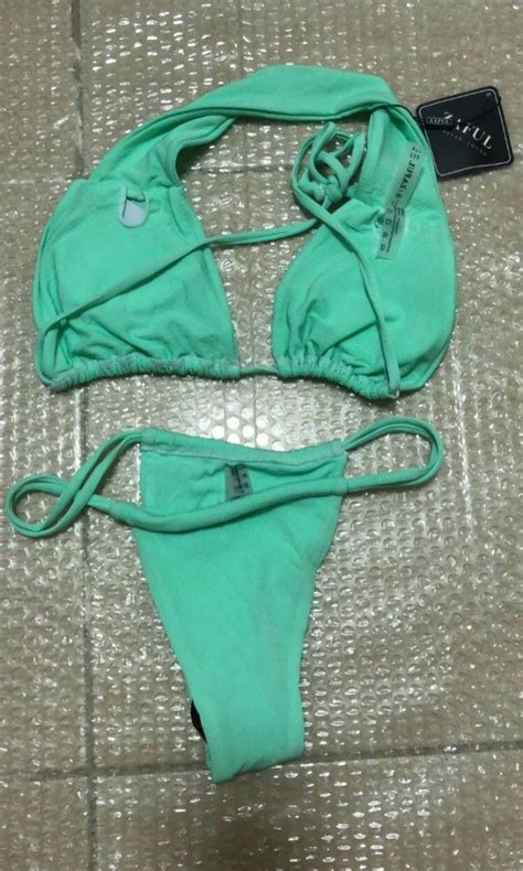 ZAFUL MINT GREEN TWO PIECE BIKINI On Carousell