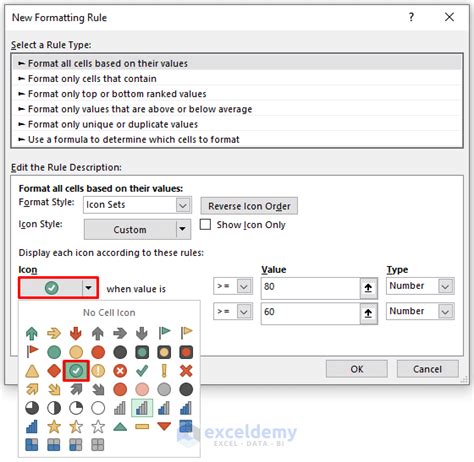 How To Add Custom Icon Sets In Excel Conditional Formatting Ways