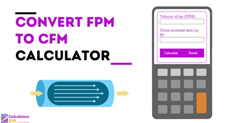 Convert FPM to CFM Calculator Online
