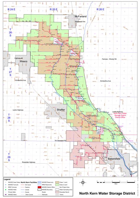 Map District And Regional North Kern Water Storage District