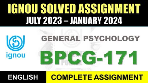 Bpcg Solved Assignment Bpcg Solved Assignment