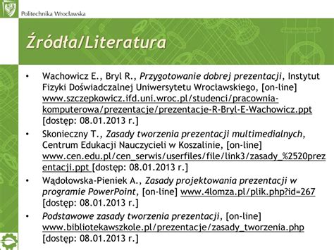 Ppt Zasady Tworzenia Prezentacji Multimedialnych W Microsoft Office