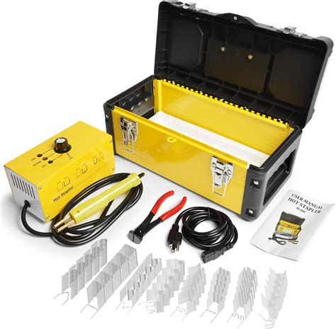Oimerry Plastic Welder Hot Stapler Kit With Pcs Hot Staples V Bumper Crack Repair Welding