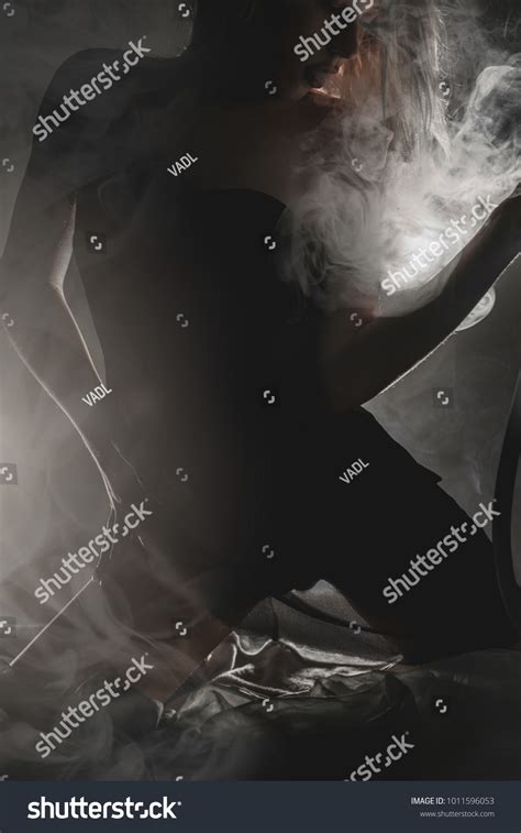 Photo Hookah Bar Naked Girl Smoke Stock Photo 1011596053 Shutterstock