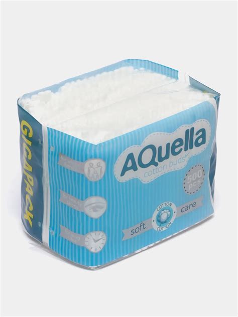 Ватные палочки AQuella п/э, 500 шт