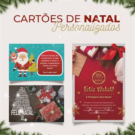 Personalizar Cartão De Natal - Cartões de Natal Criativos e Personalizáveis. | Cartão de natal ...
