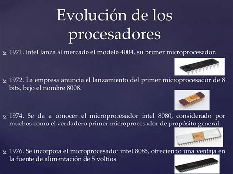 Evolucion De Los Procesadores Ppt