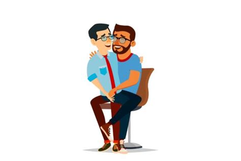 Gay Couple Vector Two Hugging Men Same Graphic By Pikepicture Creative Fabrica