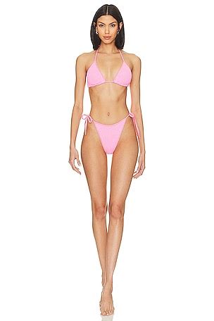 Hunza G Helena Nile Bikini Set In Lavender REVOLVE