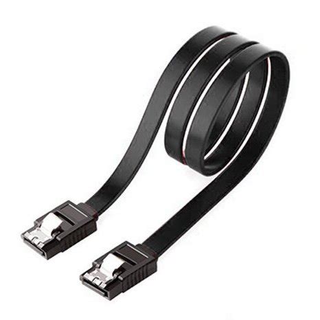 SATA III kabel, 50cm, kovová západka, přímý, černý | SUNTECH Computer ...
