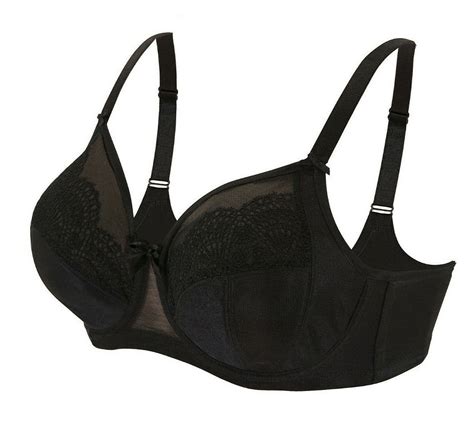 Glamorise Wonderwire 48 Bra Satin And Lace Underwire Flexi Side Bones